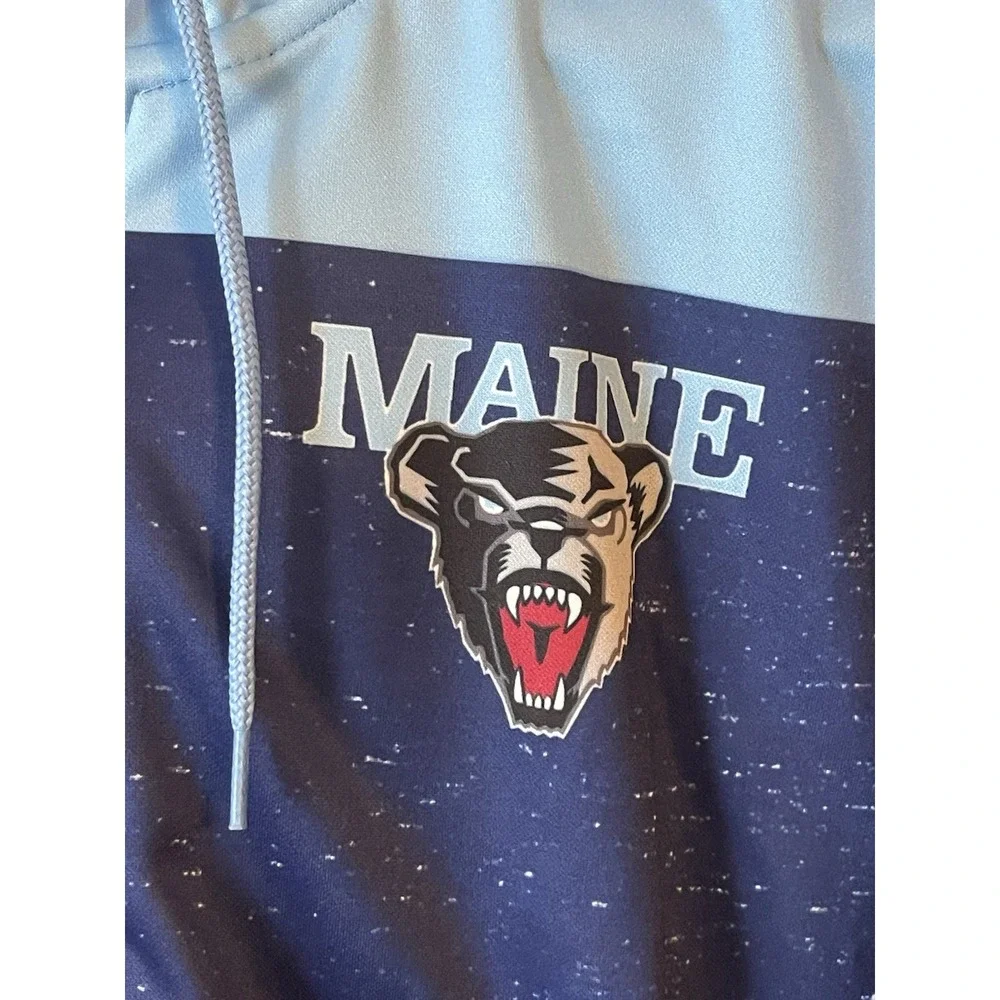Men's 2XL NWT Maine Black Bears ProSphere Full‎ Zip Hoodie Navy